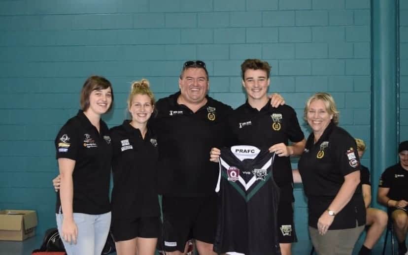 Nathan with his father Pirates President Andy Colenso 
